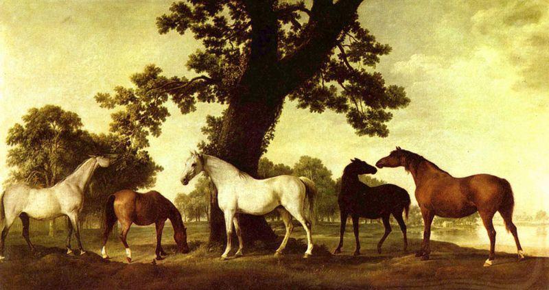 George Stubbs Pferde in einer Landschaft France oil painting art